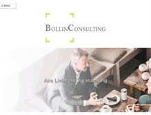 Tablet Screenshot of bollin-consulting.com